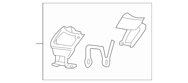 2518850126 - Attachment Parts: Cover Flap for Mercedes-Benz: R320, R350, R500 Image