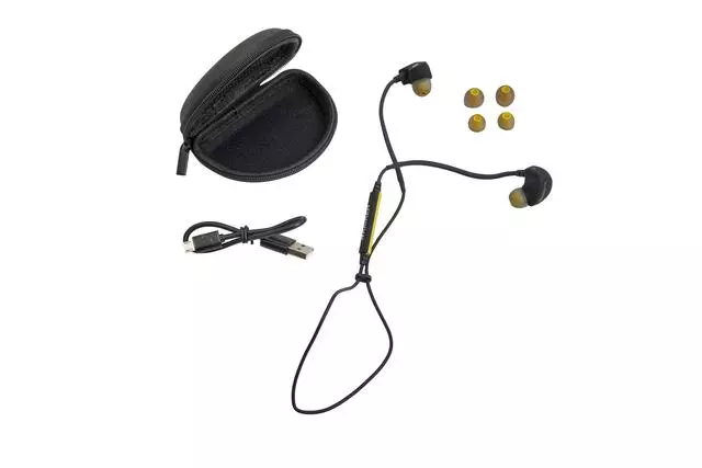 19368028 - Electronics: Audio Bluetooth Earbuds By Kicker for Buick: Cascada, Enclave, Encore, Encore GX, Envision, LaCrosse, Regal, Regal Sportback, Regal TourX, Verano | Cadillac: ATS, CT4, CT5, CT6, CTS, ELR, Escalade, Escalade ESV, SRX, XT4, XT5, XT6, XTS | Chevrolet: Blazer, Bolt EV, Camaro, City Express, Colorado, Corvette, Cruze, Cruze Limited, Equinox, Express 2500, Express 3500, Express 4500, Impala, Malibu, Malibu Limited, Silverado 1500, Silverado 1500 LTD, Silverado 2500 HD, Silverado 3500 HD, Sonic, Spark, Spark EV, SS, Suburban, Suburban 3500 HD, Tahoe, Trailblazer, Traverse, Trax, Volt | GMC: Acadia, Acadia Limited, Canyon, Savana 2500, Savana 3500, Savana 4500, Sierra 1500, Sierra 1500 Limited, Sierra 2500 HD, Sierra 3500 HD, Terrain, Yukon, Yukon XL Image