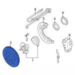 XL5Z1125CA - Brakes: Disc Brake Rotor for Ford: Explorer Image