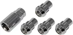 712228 - Tire and Wheel: Wheel Nut Lock Chrome Acorn Set 1/2-20 for Dorman Image