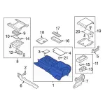 LC3Z25045A36AA - Body: Floor Console for Ford Image