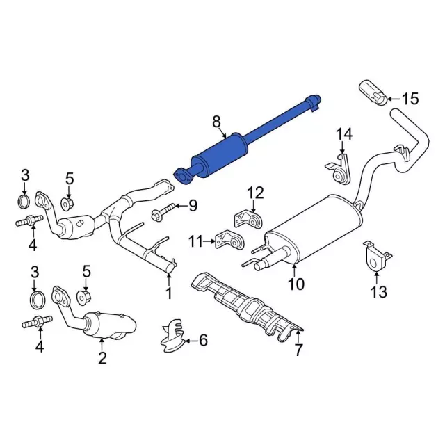 JL3Z-5E212-K - Catalytic Converter 2018-2020 Ford F-150 | Ford