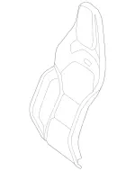 19091026127M46 - Body: Seat Back Cover for Mercedes-Benz Image