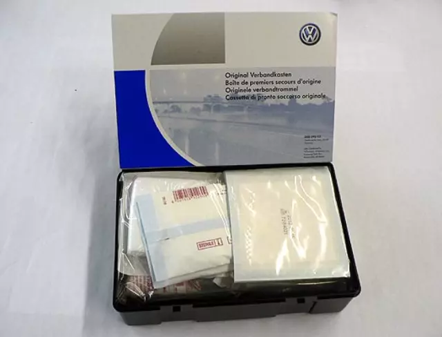 93113 - Interior: First Aid Kit for Volkswagen: Beetle, CC, Eos, Golf, GTI, Jetta, Passat, Routan, Tiguan, Touareg Image