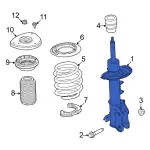 LJ9Z18124B - Suspension: 2021-2023 Ford Mustang Mach-E Strut - Motorcraft (ASH-866183) for Ford: Mustang Mach-E Image