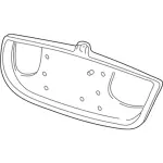 4W1Z17B390AA - Body: License Panel for Lincoln: Town Car Image