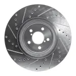 63113018R - : DFC Brake Rotor - Drilled and Slotted - Silver for DYNAMIC FRICTION Image