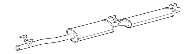 9074900400 - : Muffler &amp; Pipe for Mercedes-Benz: Sprinter 1500, Sprinter 2500 Image