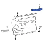 XL2Z9824101AAA - Body: Armrest Pad for Ford: Explorer Image