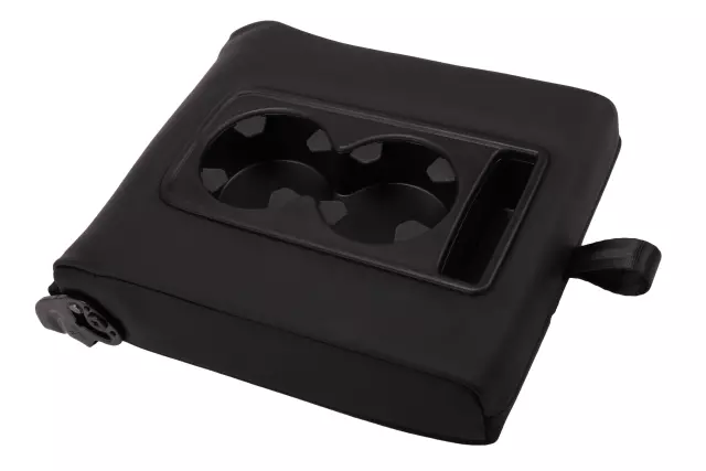 23449383 - : Jet Black Rear Driver Side Seat Armrest for Cadillac: Escalade, Escalade ESV | Chevrolet: Suburban, Tahoe | GMC: Yukon, Yukon XL Image