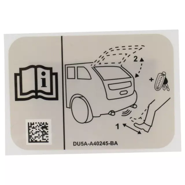 DU5Z5840245A - Body: Label for Ford: C-Max, Edge, Escape | Lincoln: Corsair, MKC, Nautilus Image