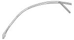 2386706700 - Body: Roof Weather-Strip for Mercedes-Benz Image