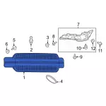 JL3Z8200JYPTM - Body: Grille for Ford: F-150 Image