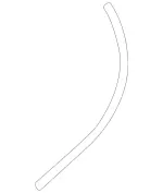 2167850301 - Sliding Roof: Hose for Mercedes-Benz: CL550, CL600, CL63 AMG, CL65 AMG Image