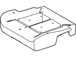 BC3Z2663841B - Body: Seat Cushion Pad for Ford: F-250 Super Duty, F-350 Super Duty, F-450 Super Duty Image