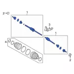 CA8Z3B436N - : Axle Assembly for Ford Image