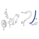 F87Z3A713AA - Steering: Power Steering Return Hose for Ford: Ranger Image