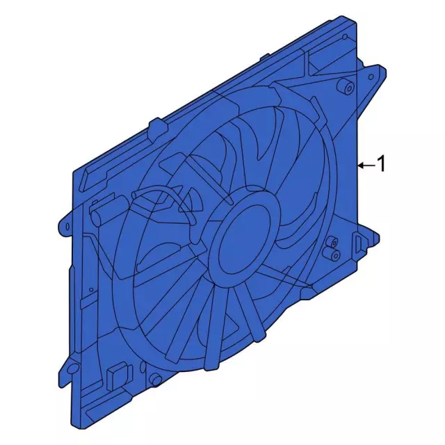 LX6Z8C607D - : Fan Assembly for Ford: Bronco Sport, Maverick Image