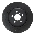 63331168R - : DFC Brake Rotor - Drilled and Slotted - Black for DYNAMIC FRICTION Image