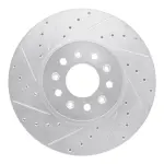 63145023L - : DFC Brake Rotor - Drilled and Slotted - Silver for DYNAMIC FRICTION Image