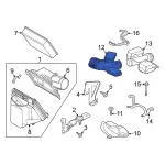 LC3Z9B659E - Engine: Engine Air Intake Hose for Ford Image