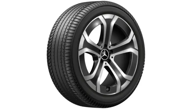 25440103007X23 - Wheels: 5-Spoke Wheel, 8, 5 J X 20 Et 34, 5, Black for Mercedes-Benz Image