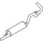 BL3Z5230C - Exhaust: Muffler for Ford Image