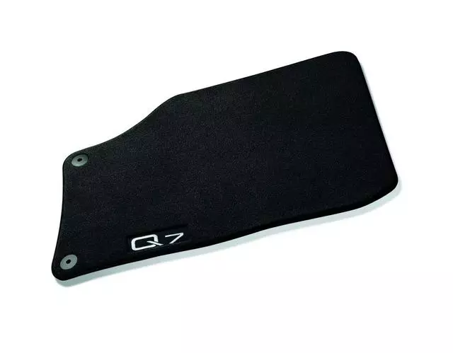4L1061270PBMNO - : Premium Textile Floor Mats - Black \/ Silver for Audi Image