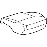 5R3Z63632A23AA - Body: Seat Cushion Pad for Ford: Mustang Image