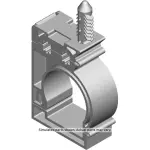 11547889 - : Front and Rear Brake Pipe Clip for GM Image