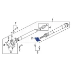 L1MZ4A499G - Universals &amp; Rear Axle: Center Bearing for Ford: Explorer, Police Interceptor Utility | Lincoln: Aviator Image