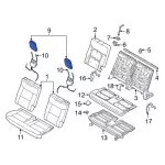 LB5Z78611A08AG - Body: Headrest for Ford: Explorer Image