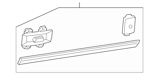 20869005625205 - Body: Body Side Molding for Mercedes-Benz Image