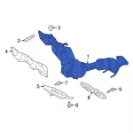 KV6Z5G232F - : Catalytic Converter With Integrated Exhaust Manifold for Ford: Transit Connect Image