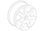 66471092 - : Wheel Alloy 17x8.5 for Mercedes-Benz: ML320, ML430 Image