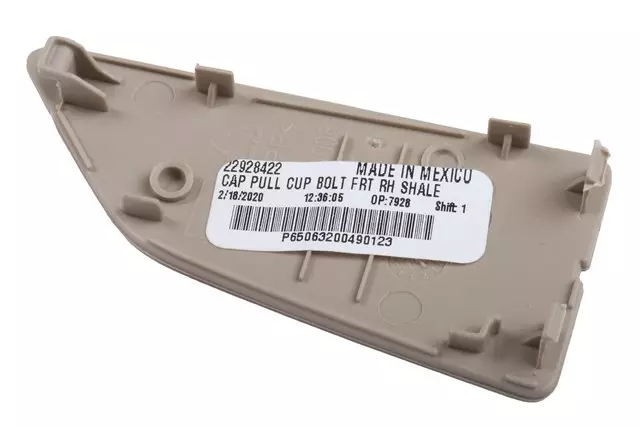 Shale Front Passenger Side Door Armrest Pull Cup Bolt Cap - GM (22928422)