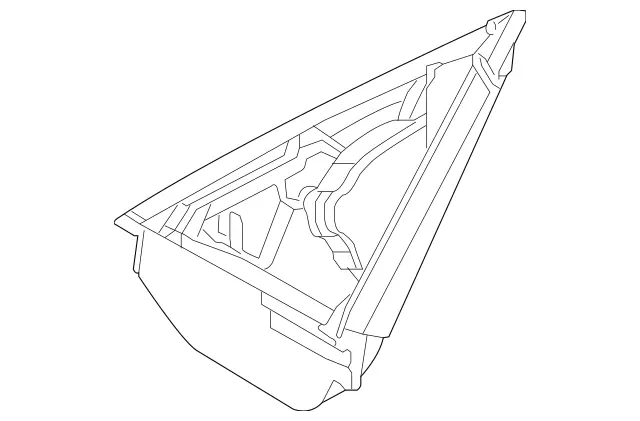 2168110210 - Front Doors: Mirror Base Molding for Mercedes-Benz: CL550, CL600, CL63 AMG, CL65 AMG Image image