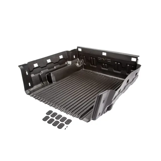 85041364 - Exterior: Bed Liner With Gmc Logo With Storage Pockets for GM Image