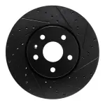 63346061R - : DFC Brake Rotor - Drilled and Slotted - Black for DYNAMIC FRICTION Image