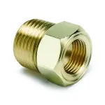 2264 - : FITTING, ADAPTER, 1/2" NPT MALE, BRASS, FOR MECH.TEMP. GAUGE for AutoMeter Image