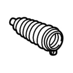 6S4Z3K661A - Steering: Boot for Ford Image