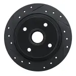 63359010L - : DFC Brake Rotor - Drilled and Slotted - Black for DYNAMIC FRICTION Image