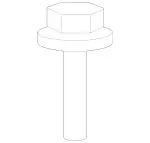 19907400 - : 2010-2024 Mercedes-Benz - Shock Bolt for Mercedes-Benz: Sprinter 1500, Sprinter 2500, Sprinter 3500, Sprinter 3500XD, Sprinter 4500 Image