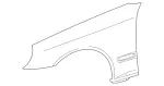 2038801118 - Attachment Parts: Fender, Front for Mercedes-Benz Image