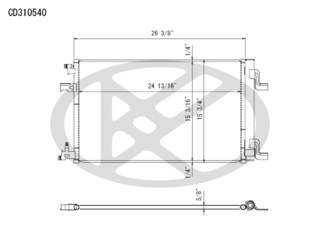 CD310540 - Air Conditioning &amp; Heat: Koyorad A/C Condenser for Koyo Image