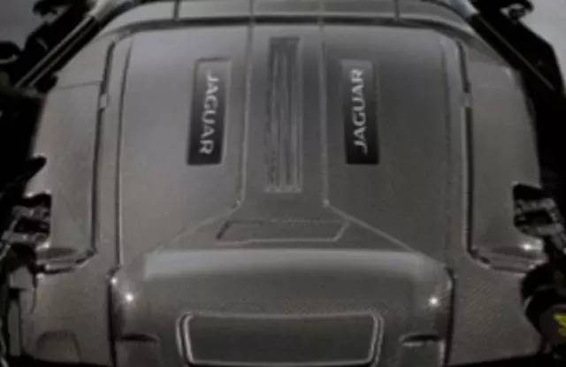 T2R8019 - : Engine Cover - Carbon Fibre for Jaguar: F-Type Image