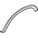 8C3Z16039DPTM - Body: Wheel Opening Molding for Ford: F-450 Super Duty Image