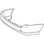 6S4Z17K835GAPTM - Body: Bumper Cover for Ford: Focus Image