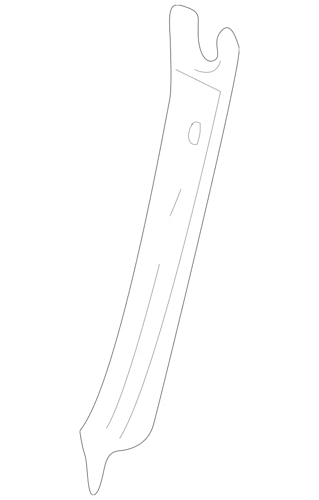 2036200585 - Cowl, Front Panel: Strut for Mercedes-Benz: 180C, C230, C240, C280, C32 AMG, C320, C350, C55 AMG, CLK320, CLK350, CLK500, CLK55 AMG, CLK550, CLK63 AMG Image image