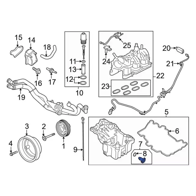 Engine Oil Drain Plug - Ford (ML3Z-6730-B)